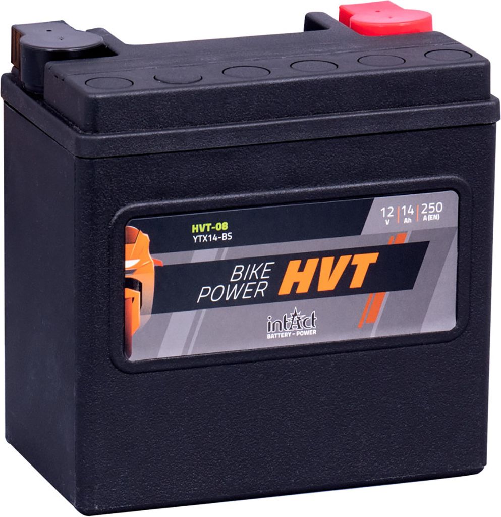 intAct Bike Power GEL Batterie HVT-08 (GHD14H-BS), 12V, 14AH