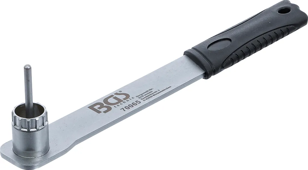 Clé à pion de centrage BGS 70065 pour anneau de fermeture robuste