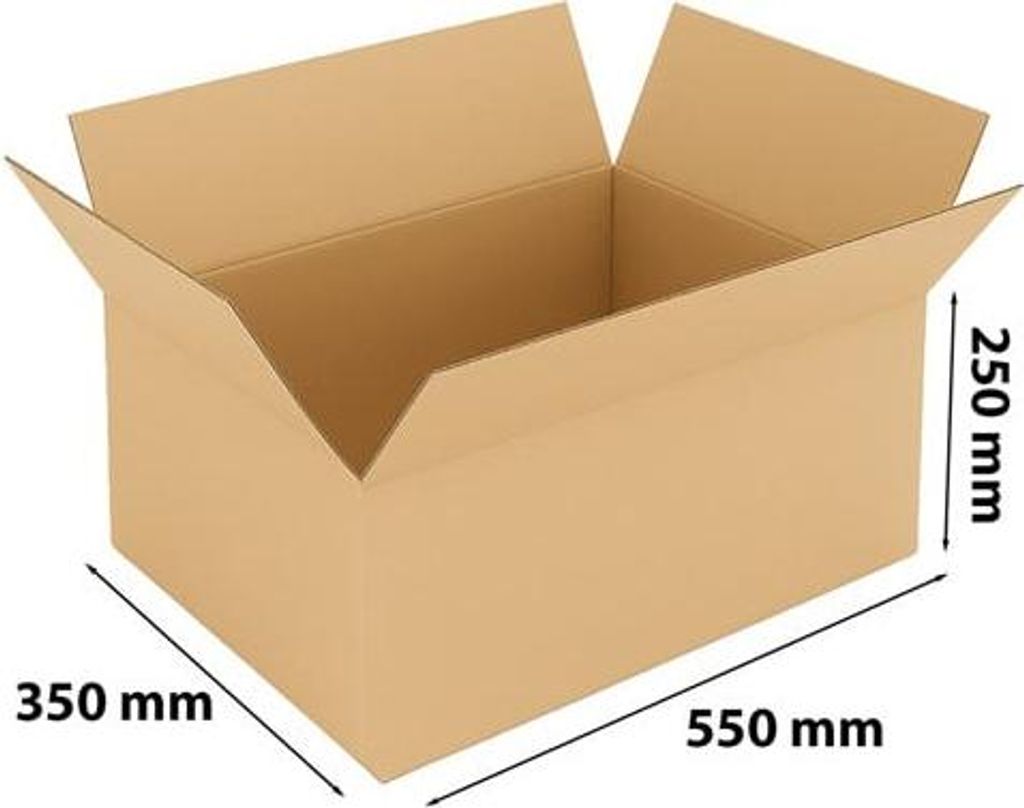 Karton Pudełko Kartonowe Klapowy 550x350x250mm KRAFT Zdjęcie produktu 