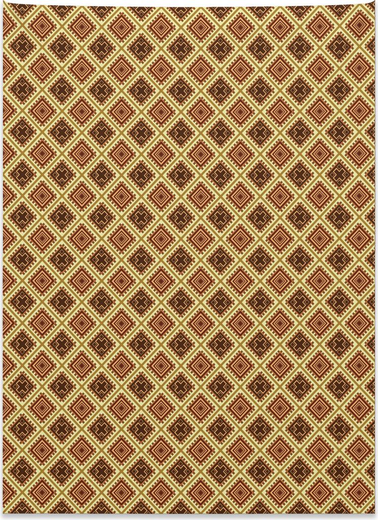 Abakuhaus orientalisch Wandteppich, Afrikanische Inspirationen aus Weiches Mikrofaser Stoff Kein Verblassen Klare Farben Waschbar, 110 x 150 cm, Bl...