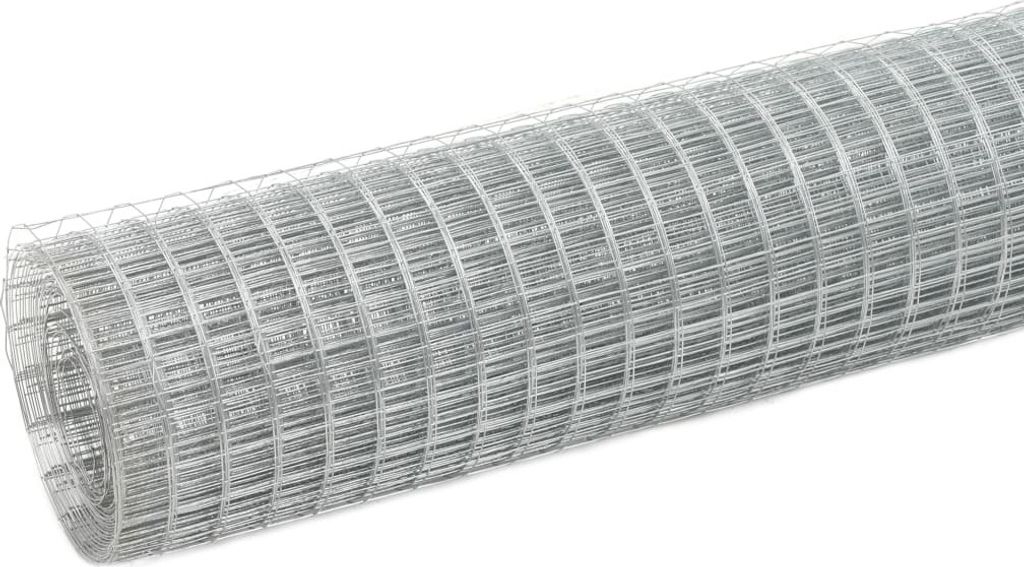 "SALE 2026" Maschendraht Verzinkter Stahl 10x0,5 m Silbern - Metallzäune DE4835086