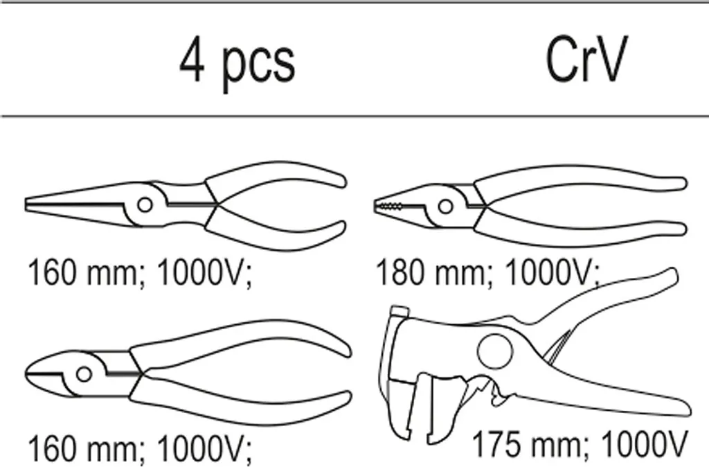 Aménagement de servante d'atelier avec insert 385x175mm et 4 pinces