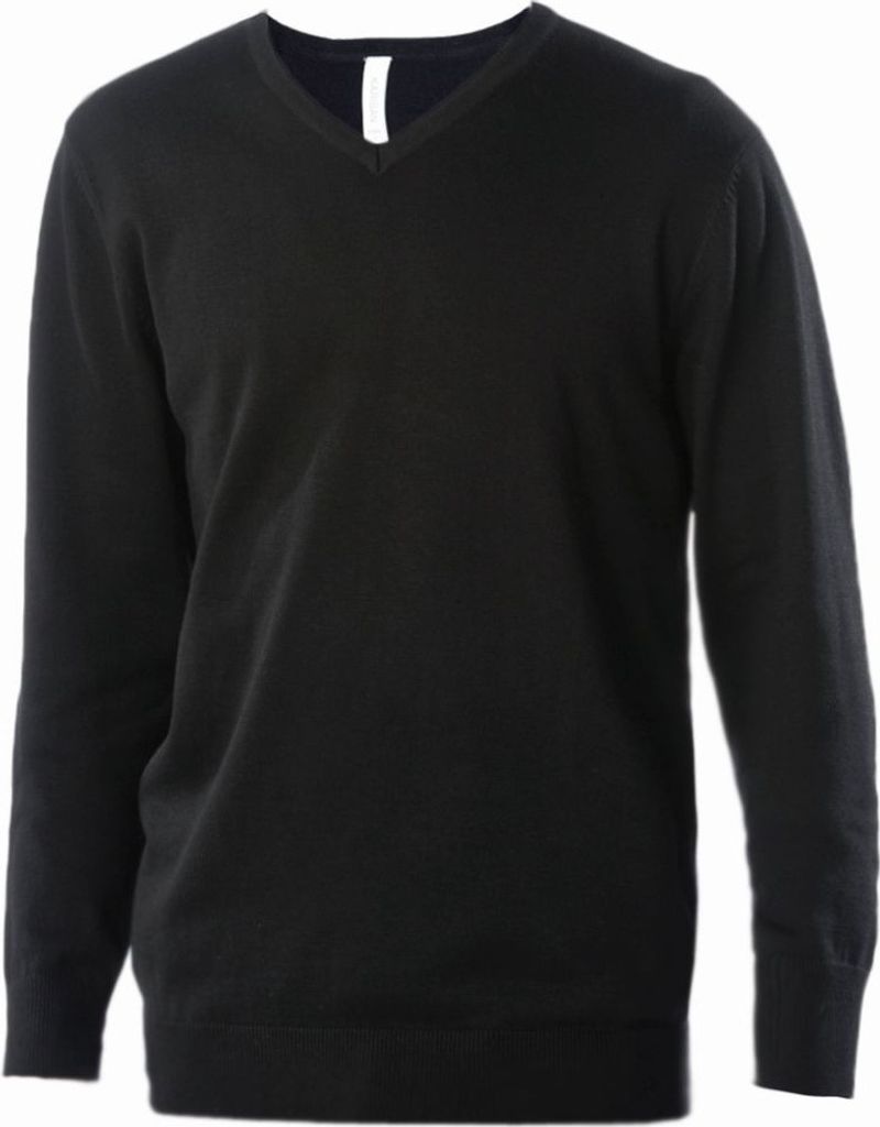 Kariban Herren Baumwolle Acryl V-Ausschnitt Sweater PC3815 (3XL) (Dunkelgrau)