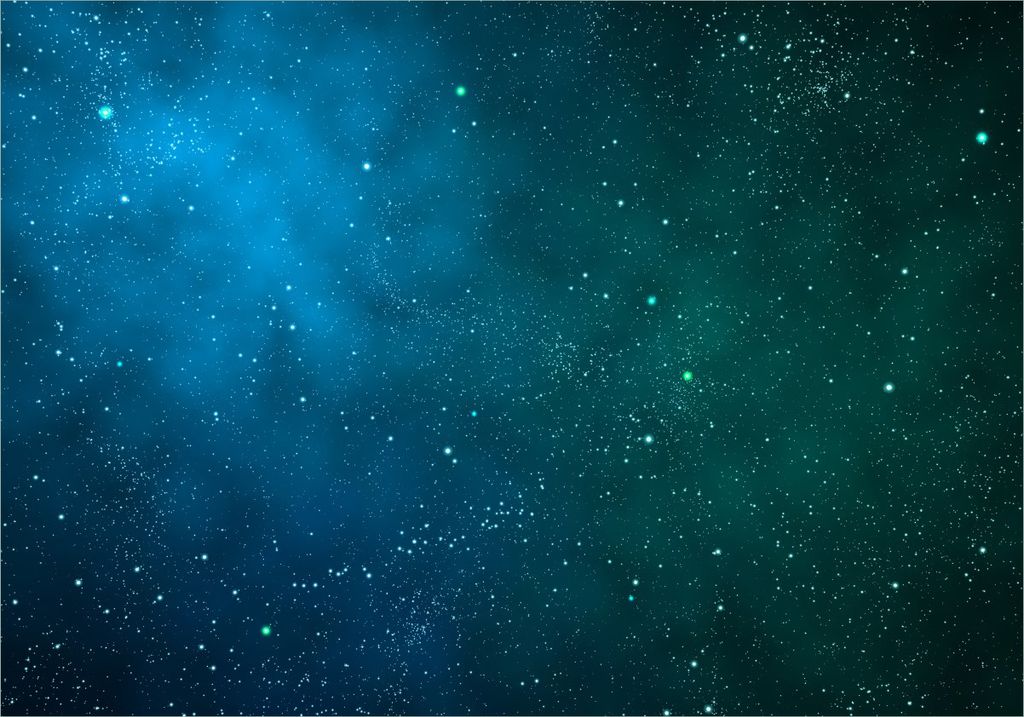 Wallario selbstklebendes Poster - Sternenhimmel - Milchstraße und Sterne bei Nacht, Größe: 70 x 100 cm