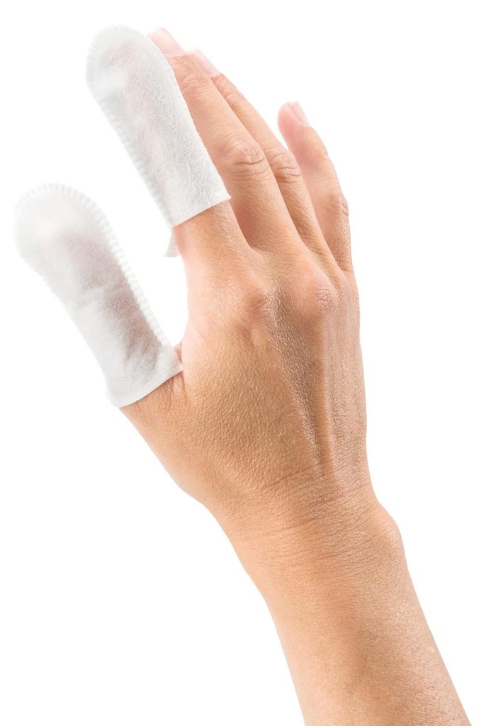 Trixie Zahnpflege Fingerpads, Zahnreinigungspads für Tiere, Produktbild 