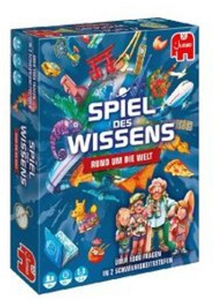 Jumbo Spiel des Wissens - Rund um die Welt, Brettspiel, Reisen/Abenteuer, 8 Jahr(e), 30 min, 30 min, Familienspiel