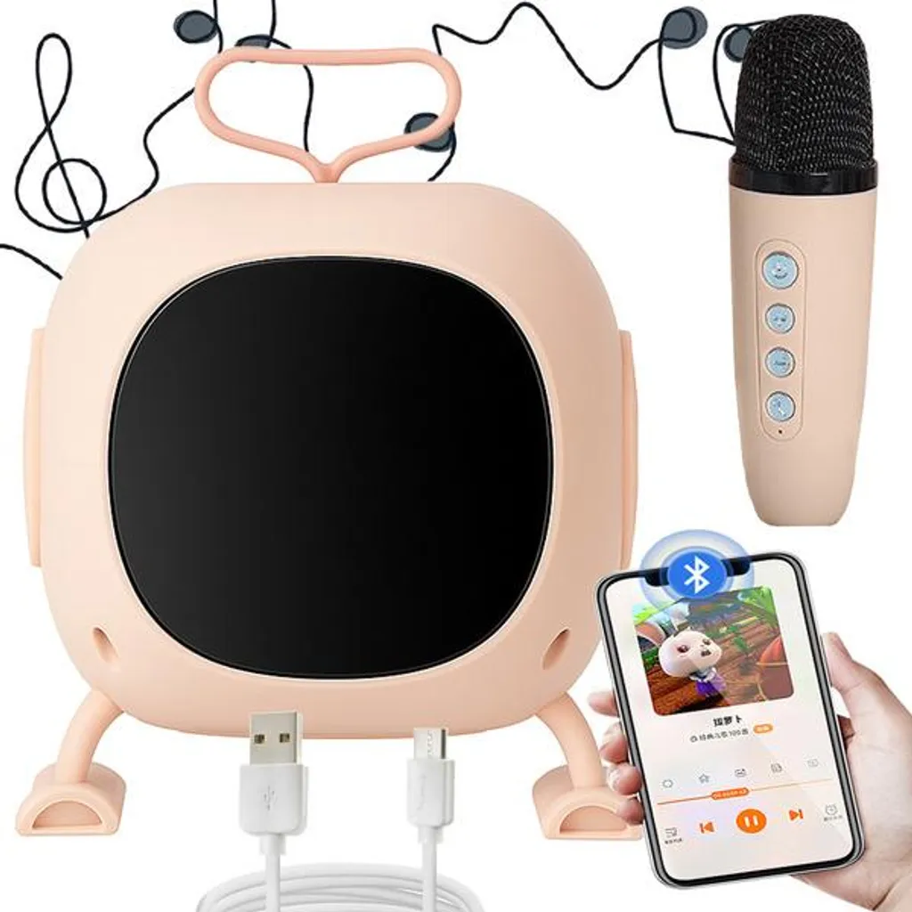 Cassa Karaoke per Bambini e Famiglia Verk 27500 con Microfono Wireless