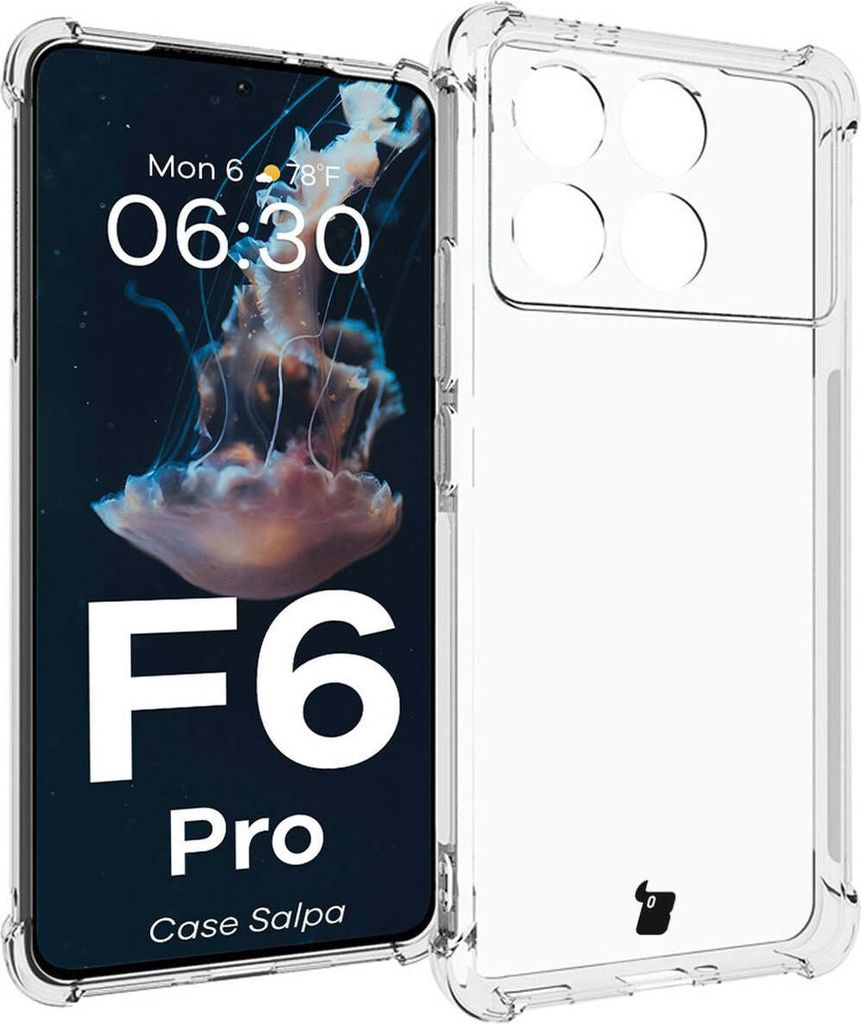 Elastyczne etui Bizon Case Salpa do Xiaomi Poco F6 Pro, przezroczyste
