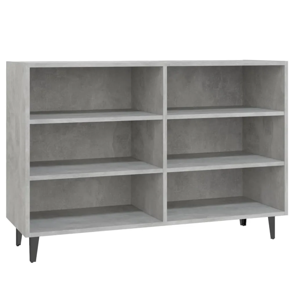 Credenza Grigio Cemento vidaXL 103,5x35x70 cm | Mobile Multiuso Design