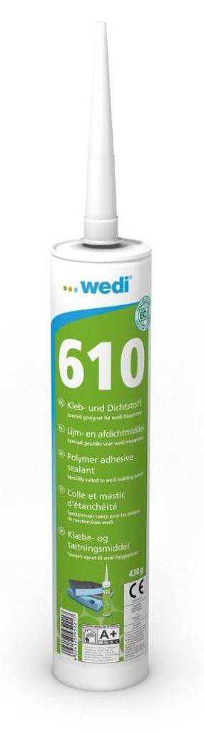 Colle polymère WEDI 610 monocomposant - 310ml Image du produit 