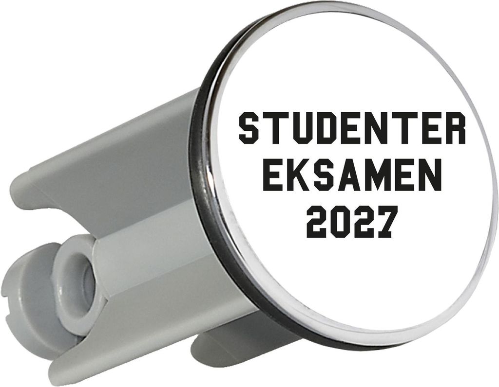 Huuraa Waschbeckenstöpsel Studentereksamen 2027 Abschluss Dänemark 4cm höhenverstellbar Abflussstopfen Geschenkidee