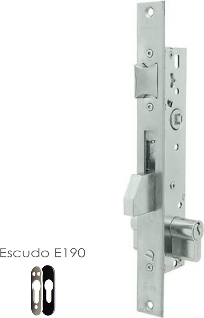 Serrure Anti-intrusion Tesa 2210 avec Plaque E190 pour Porte Entrée