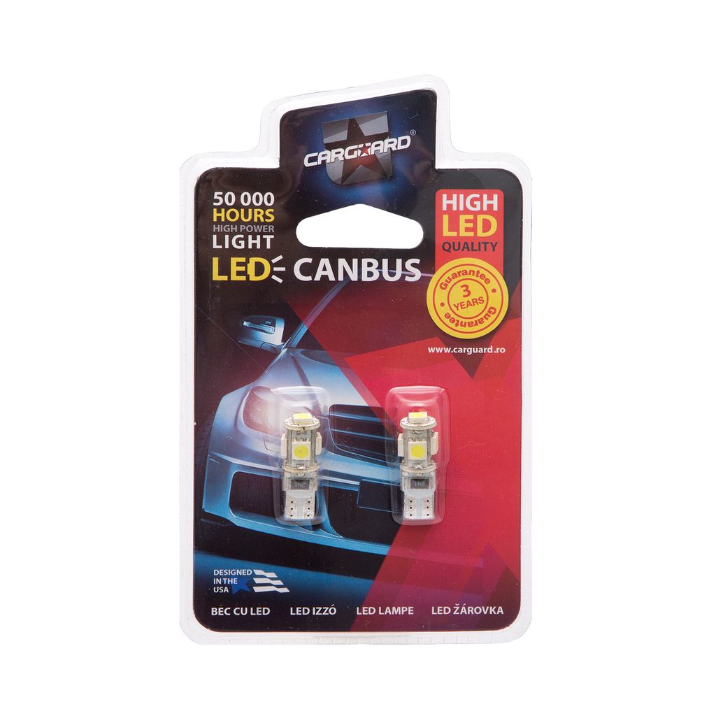 Sorgente luminosa LED T10 DC 12V 3W 90 lumen 6000 K Immagine del prodotto 