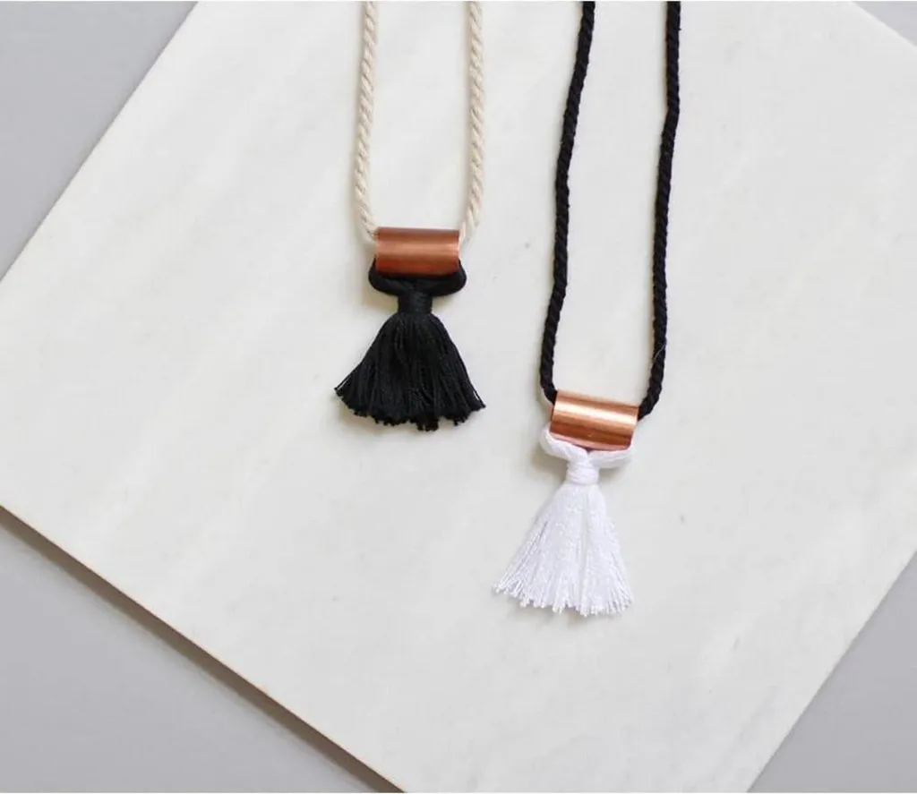 Fil macramé noir 1mm pour création de bracelets et colliers faits main - 6