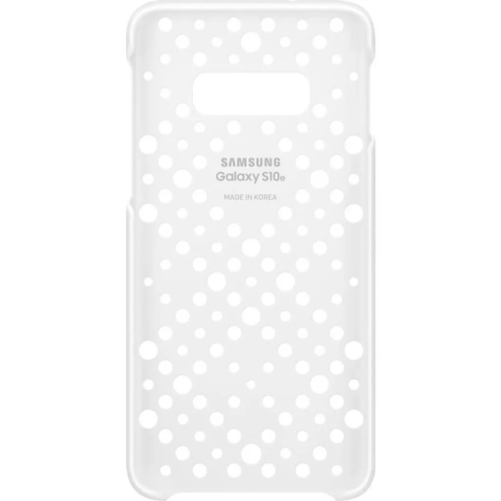 Coque Samsung EF-XG970CW perforée Blanc et Jaune pour Galaxy S10e - 5
