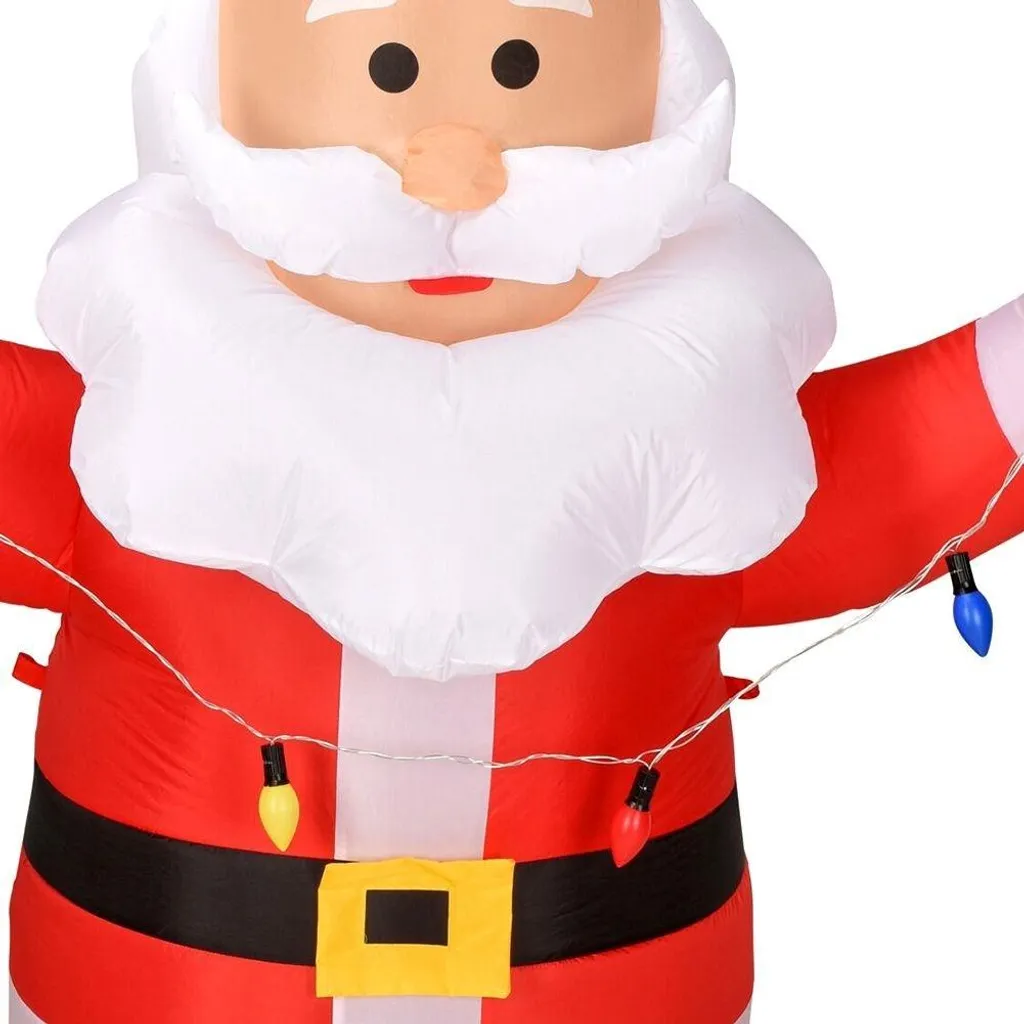 Père Noël Gonflable Lumineux Basic & Co - Décoration de Noël LED 180cm - 7