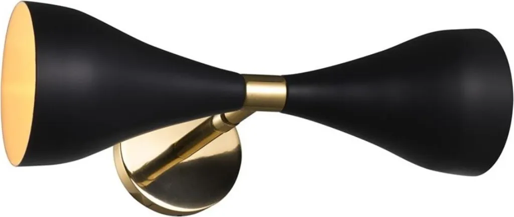 Applique de Luxe en Laiton Noir 34,5cm - Finition Artisanale Premium