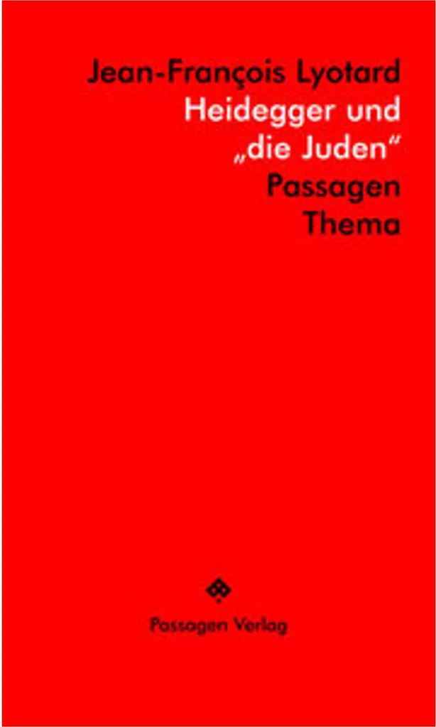 Heidegger und die Juden : Livre pour Recherches en Philosophie Allemande