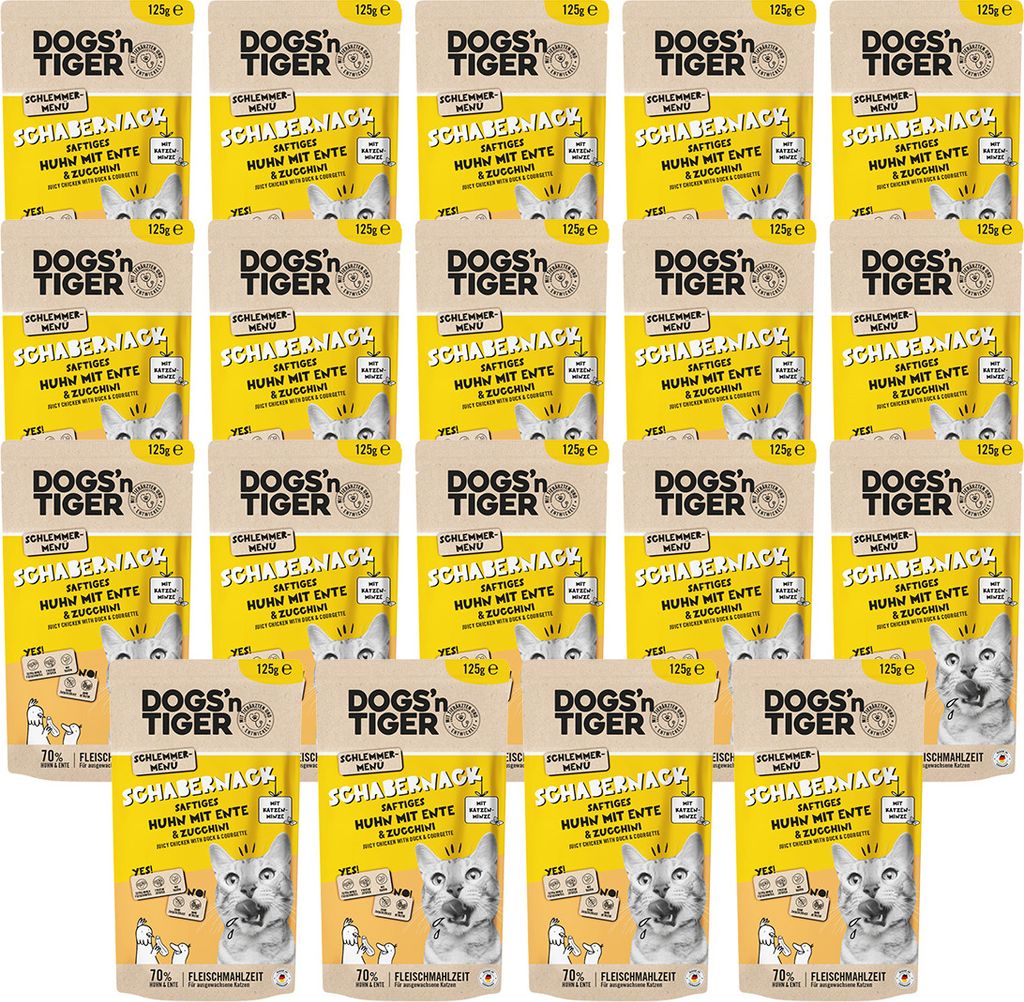 Dogs’n Tiger Adult Nassfutter für Katzen, Katzenfutter, Produktbild 