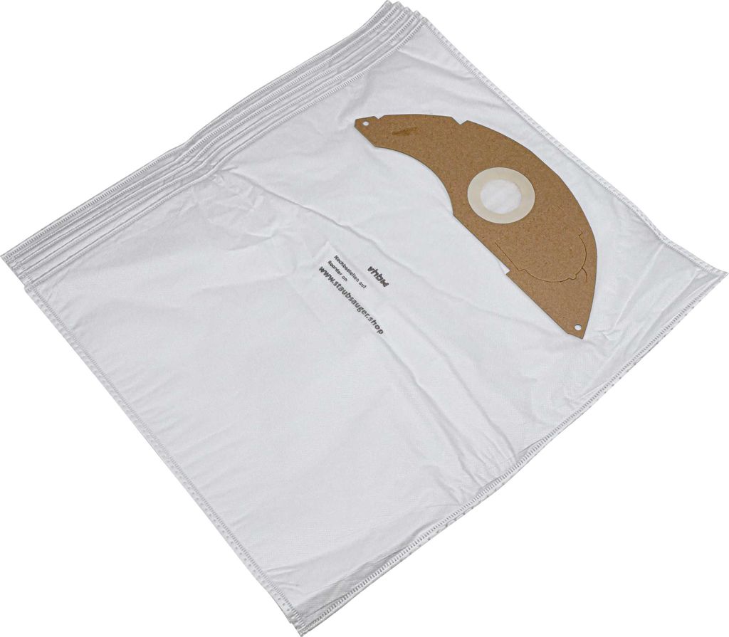 vhbw 5x Staubbeutel Ersatz für Kärcher 2.889-217.0 für Staubsauger - 45,2cm x 37,1cm Weiß