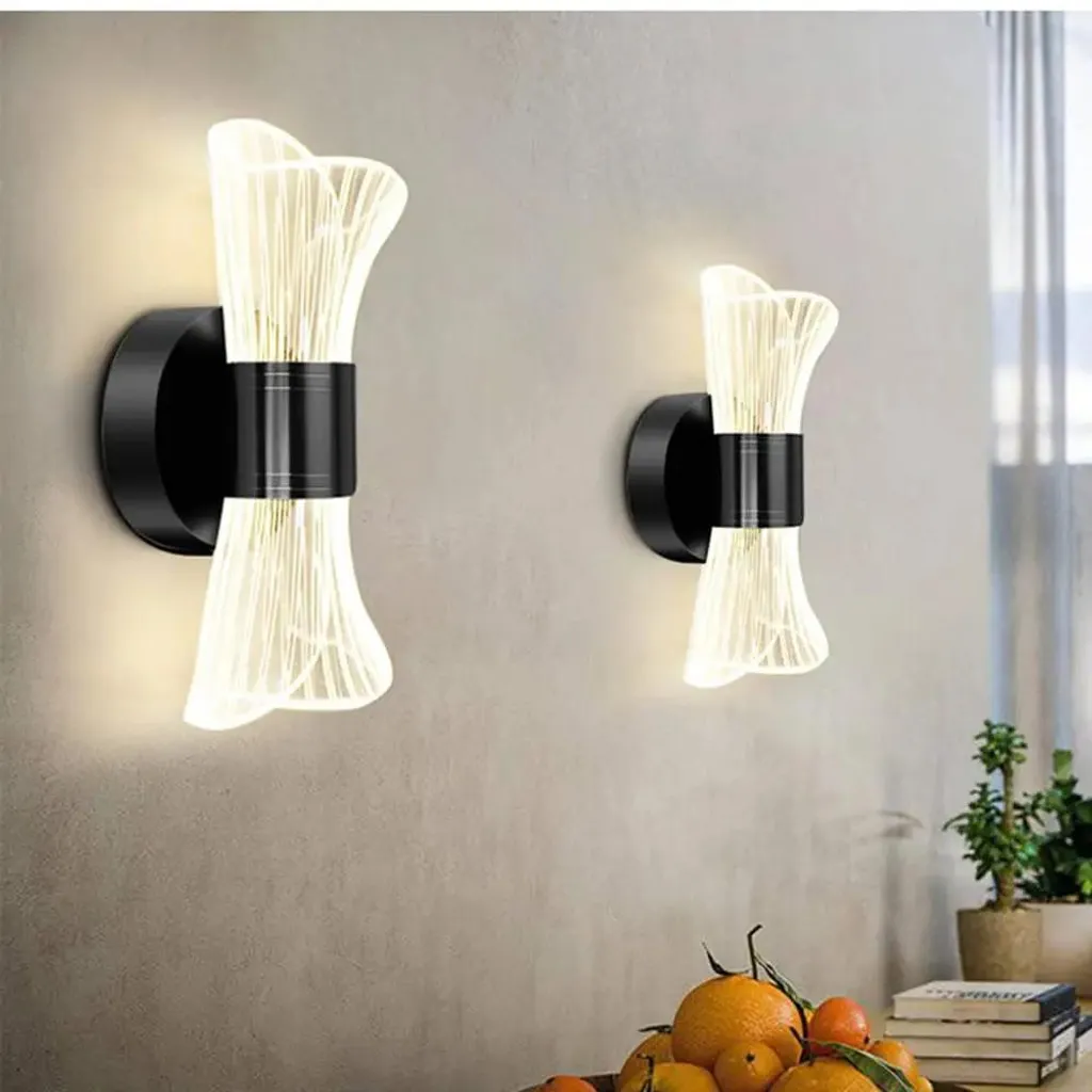 Lampe murale LED design noir avec intensité réglable et 3 modes de blanc - 3