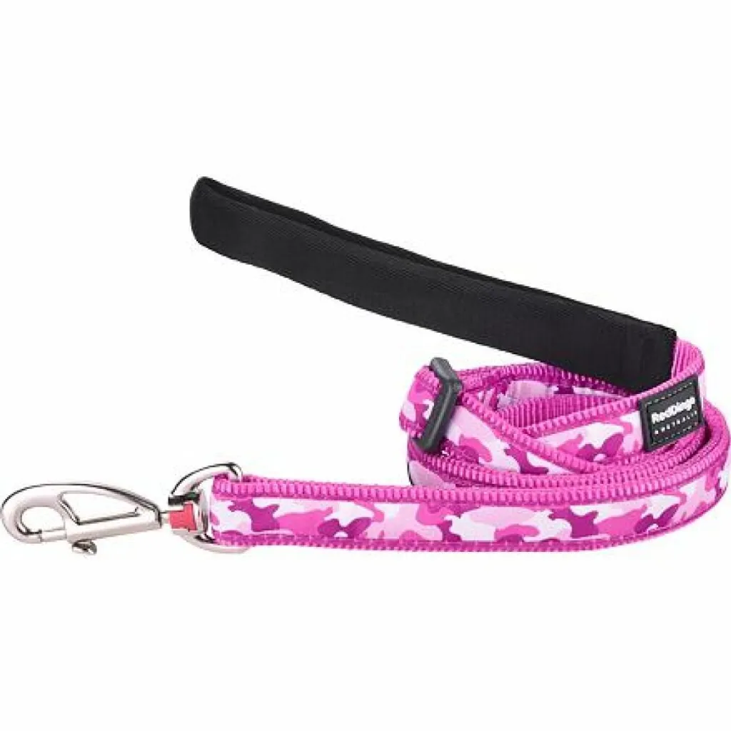 Guinzaglio Cane Rosa Camo 1,8m Red Dingo - Accessorio Fashion & Safe