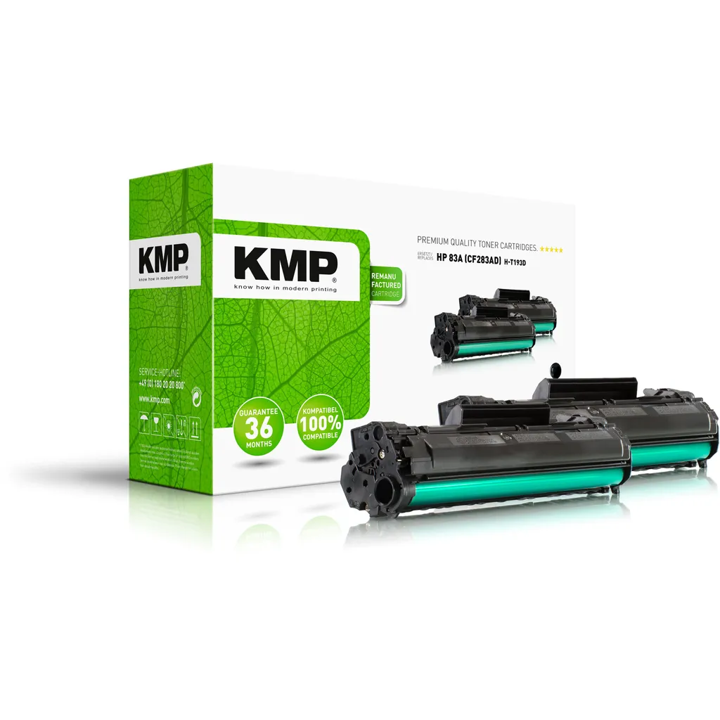 KMP Printtechnik AG 2526,0021 KMP Toner HP HP 83A CF283AD black Doppelp. H-T193D remanufactured