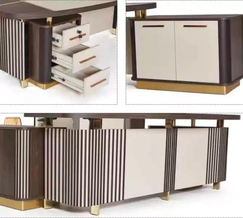 Ovaler Schreibtisch Tisch 250x165 Luxus Tische Eckschreibtische Büro Möbel