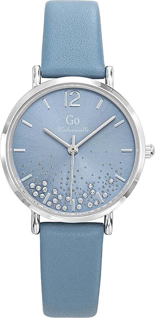Girl Only Armbanduhr blau Leder Mademoiselle Damen Analog-Quarzuhr UGO699457