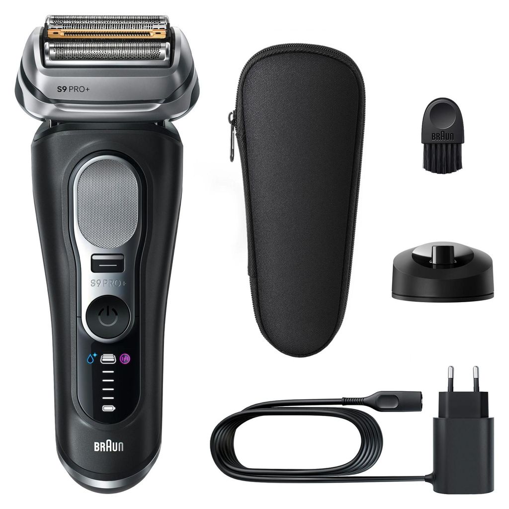 Braun Series 9 Pro+ 9610S, Folienschaber, Schwarz, Tasten, Ladend, Akku, Lithium-Ion (Li-Ion)