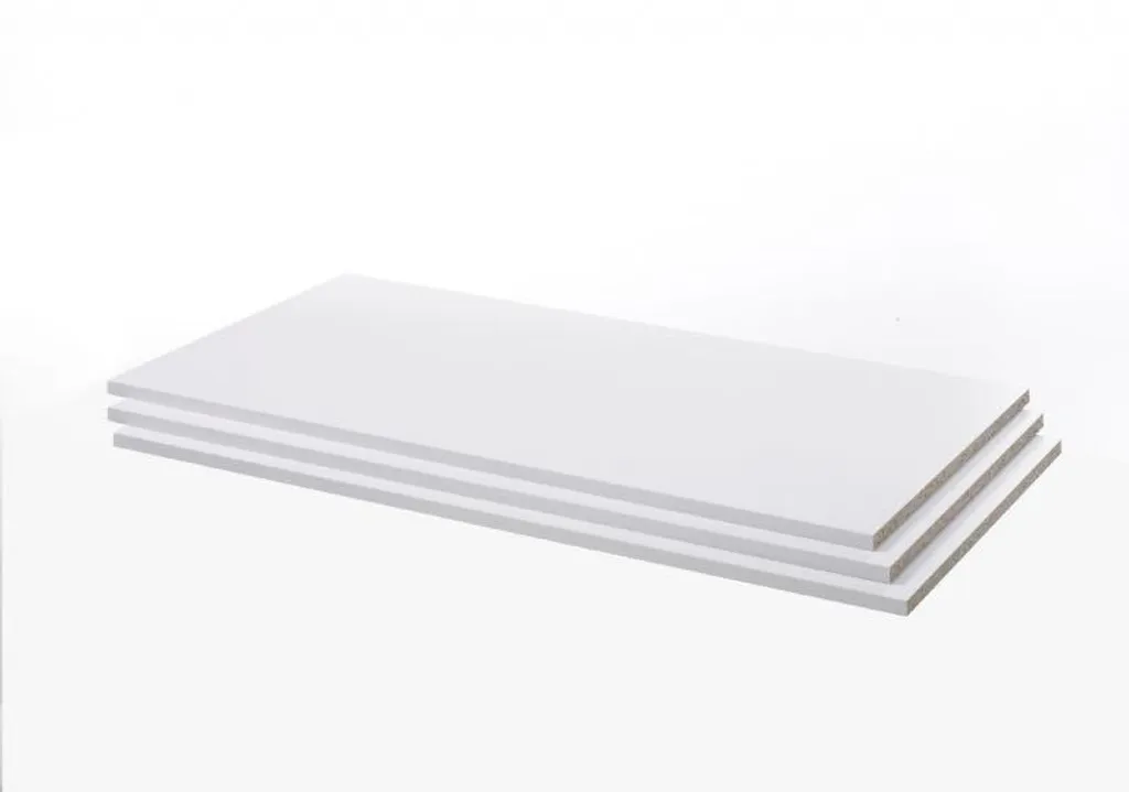 Verona 3 ripiani aggiuntivi larghezza 89 cm bianco.