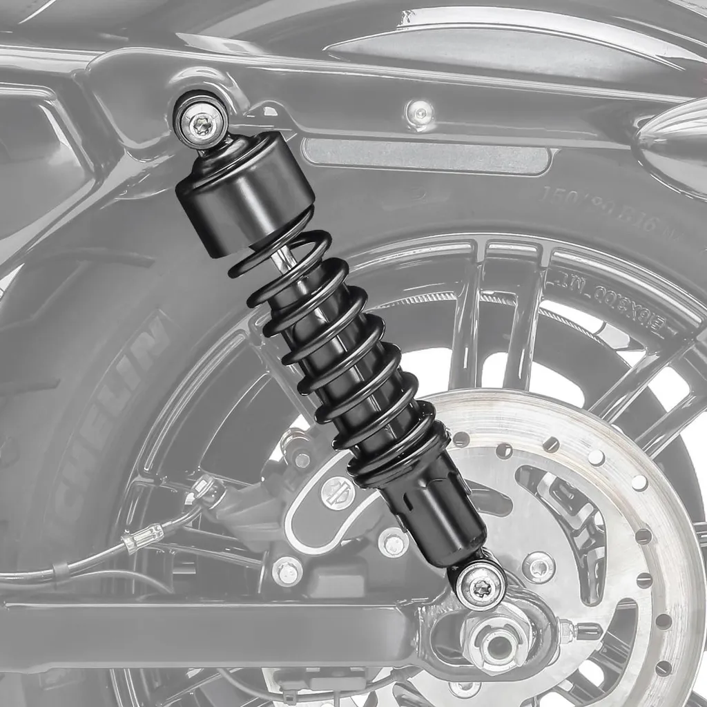 Amortisseur 302mm pour Harley Davidson Sportster 88-20 Noir Mat