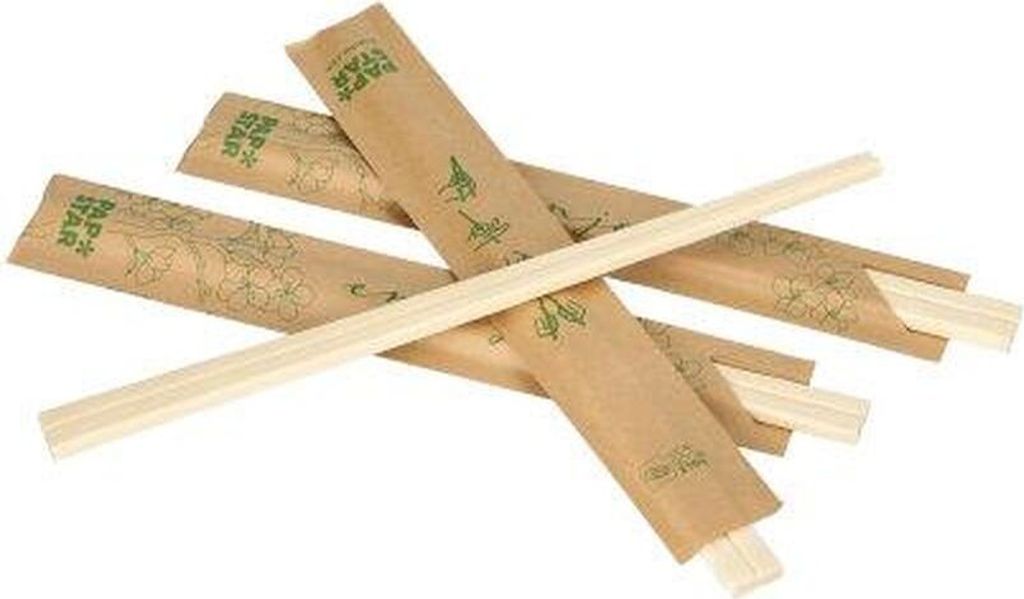 1000 Paar Essstäbchen Holz "pure" 21 cm einzeln gehüllt Produktbild 