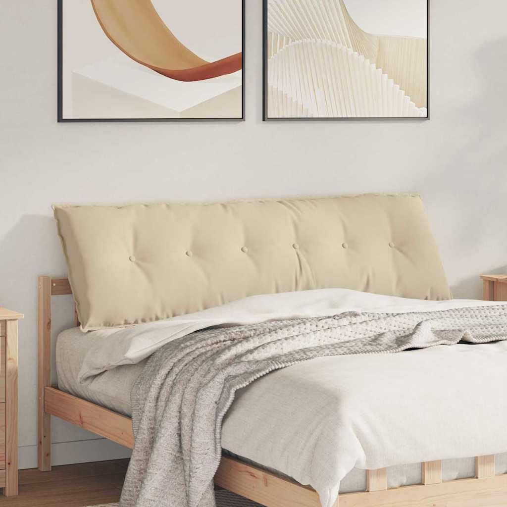 "Schlussverkauf" Rückenkissen/Stuhlkissen - Nur für Innenbereich - Creme 160x50 cm Mikrofaserstoff C8502