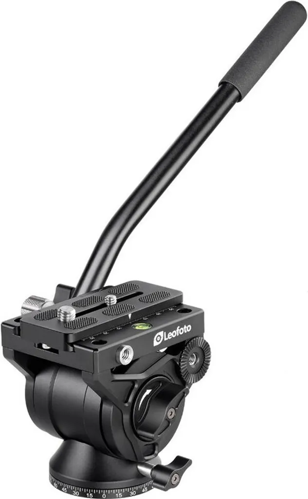 Leofoto BV-10 Tête Vidéo Fluide avec Plateau Arca Swiss et Bras Long