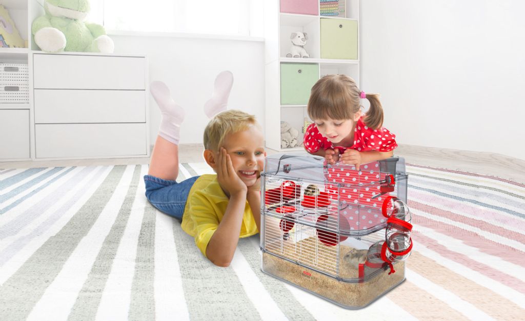 Klec křeček Rody 3 DUO modrá 41x27x40,5cm | Kaufland.cz