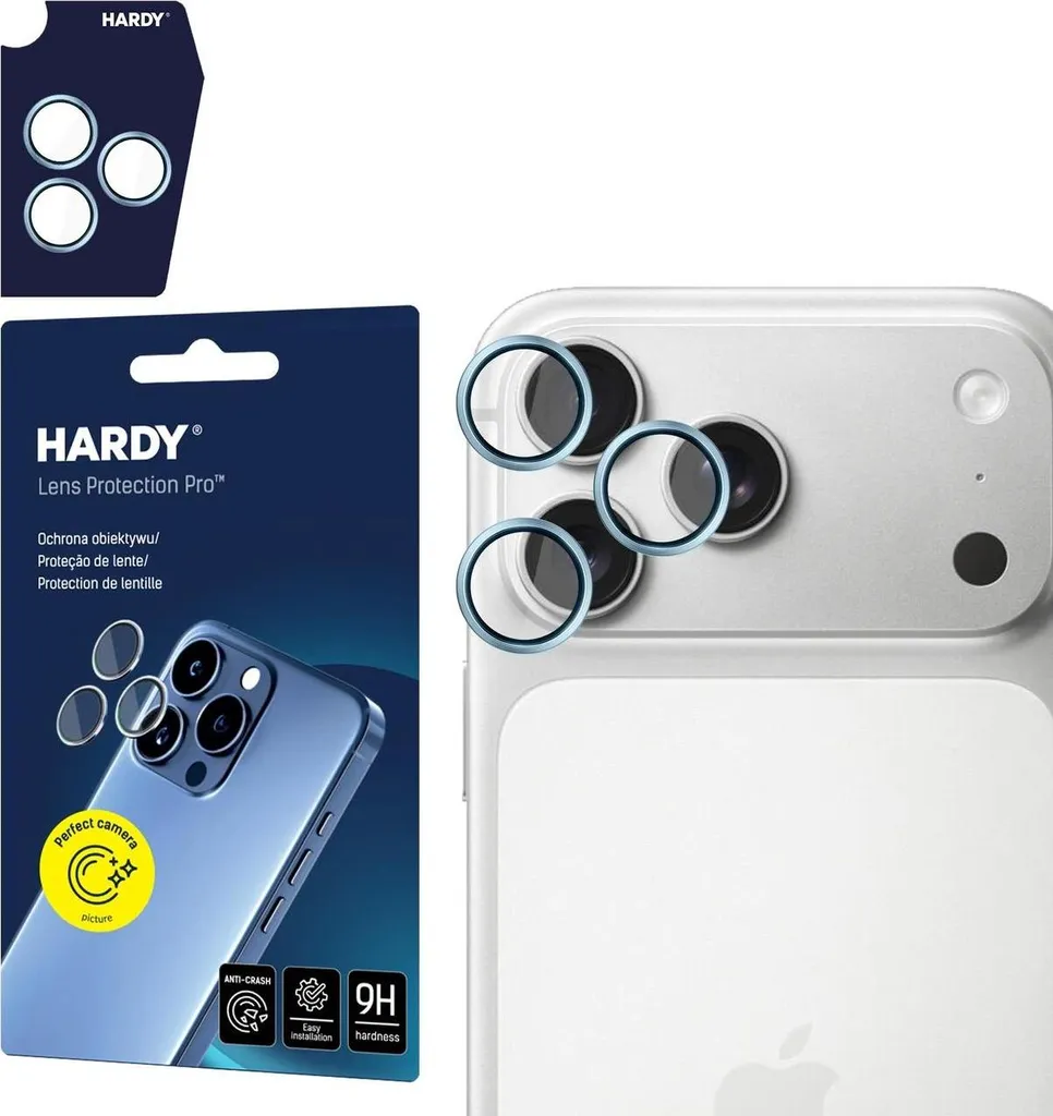 Vetro 3mk Hardy Lens Protection Pro iPhone 17 Pro Blu - Exclusive Edition