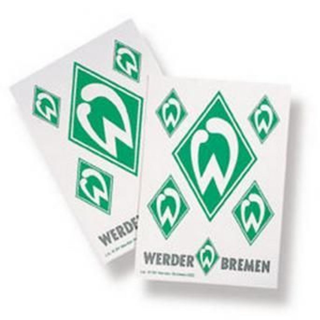 Werder Bremen Aufkleber Raute Außenklebend Produktbild 