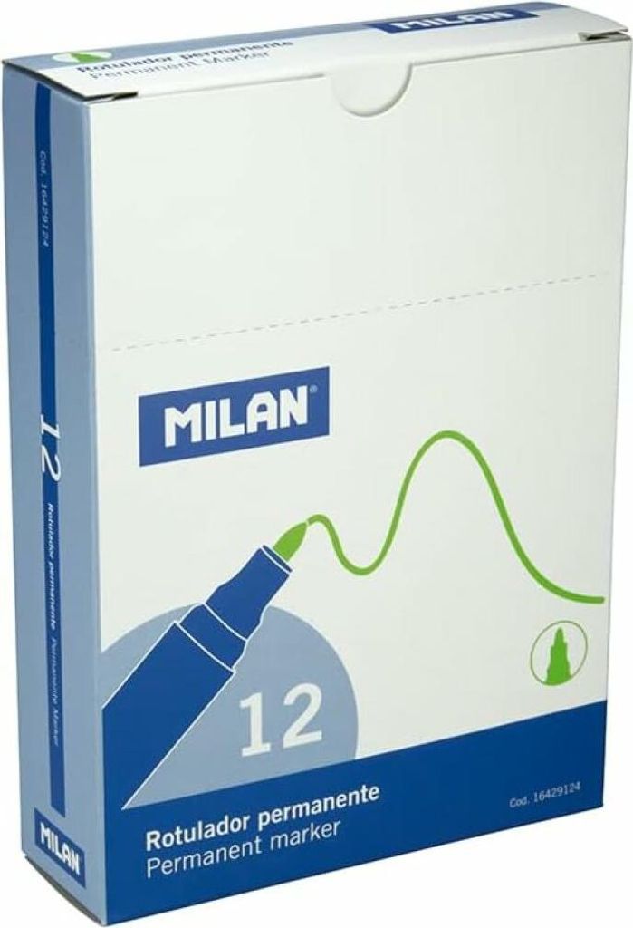 Milan permanent marker Stift runde Spitze grün -12u-