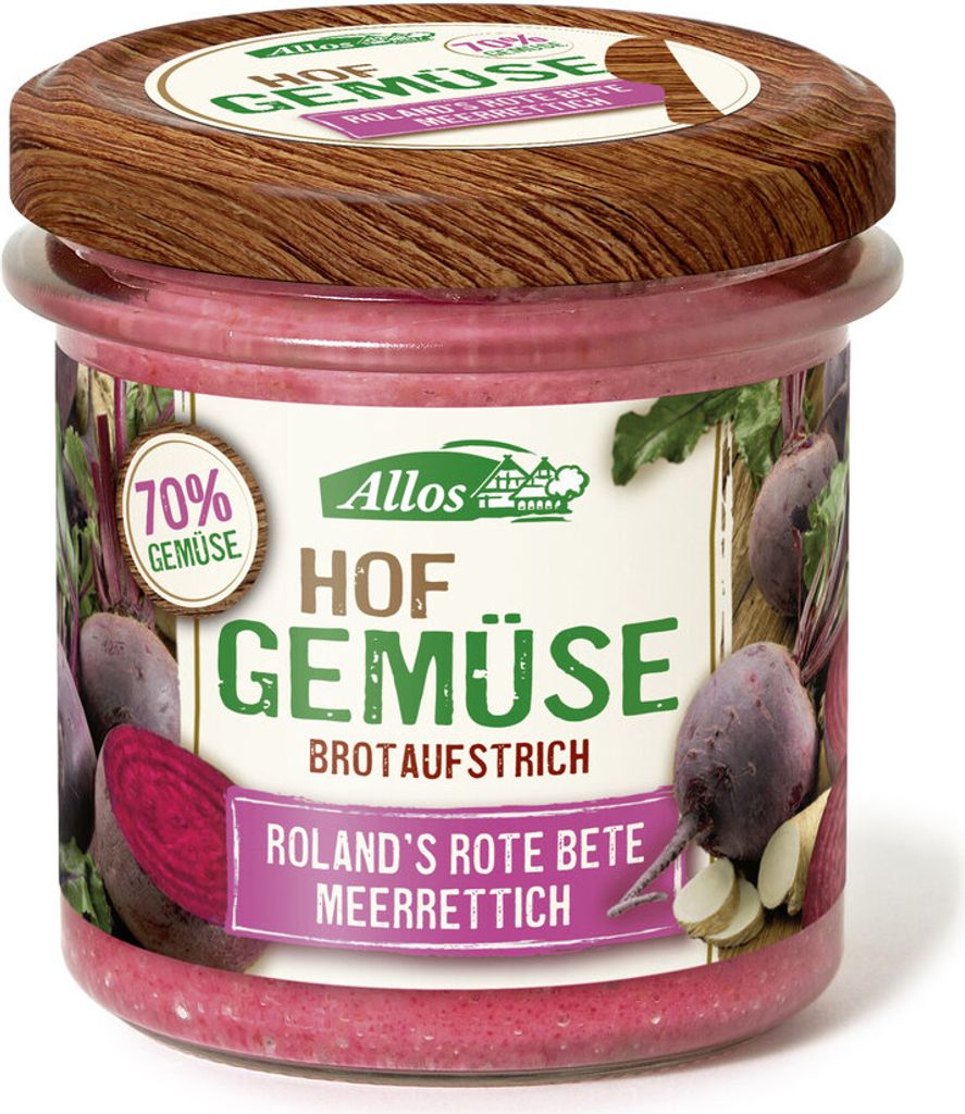 Allos - Hofgemüse Rolands Rote Bete Meerrettich - 135g Produktbild 