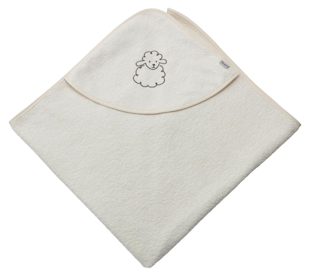Sterntaler Kapuzenbadetuch 100x100 cm SCHAF Flocke