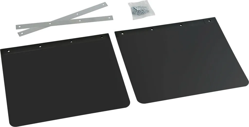 Bavettes pour camion Lampa 53x37 cm : kit anti-éclaboussures en PVC noir