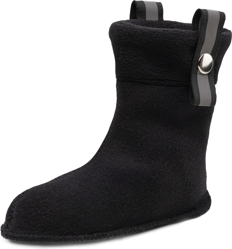 Ladeheid Kinder Gummistiefel Stiefelsocken mit Verschluss Wärmende Socken für Regenstiefel LA-CA-01 LA-CA-03 LA CA-04 (Schwarz, 30/31 EU)