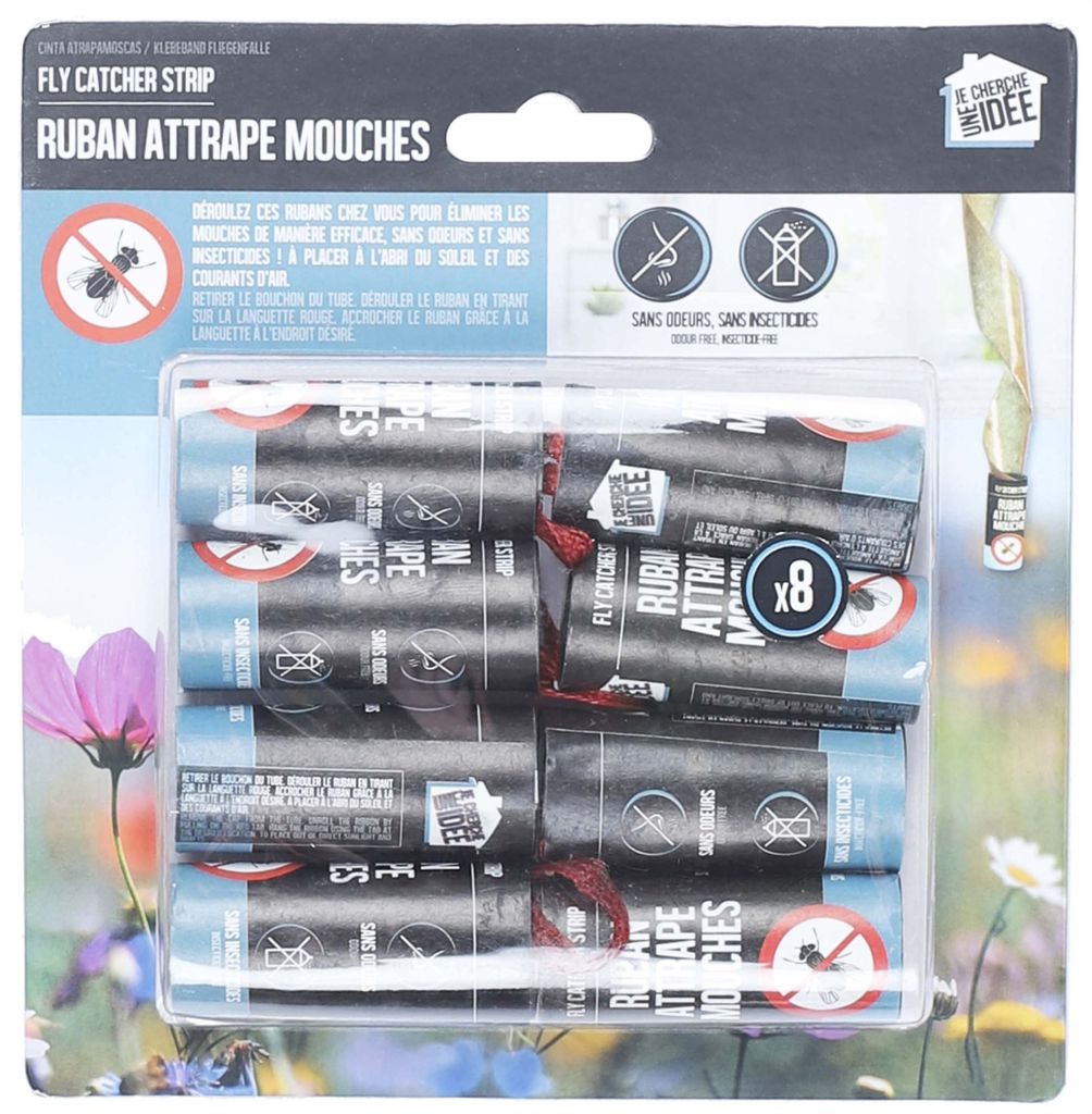 Ruban chasse-mouches (pack de 8) Image du produit 