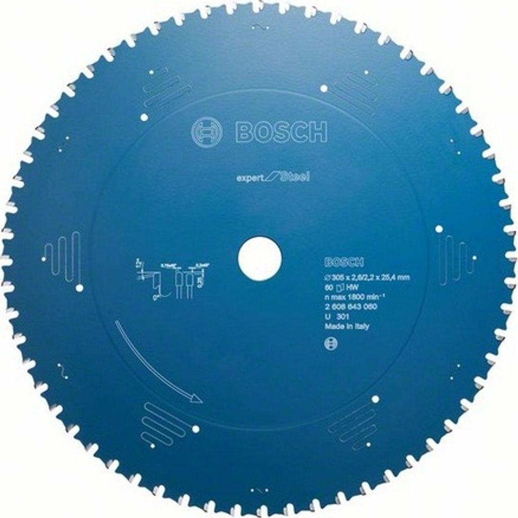 EXPERT Steel Kreissägeblatt, 355x2,6/2,2x25,4 mm, Z80 Produktbild 