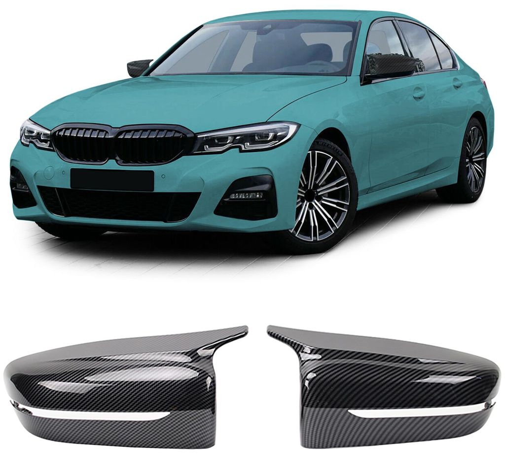 Für BMW 3er G20 G21 ab 2019- Carbon Optik Spiegel Gehäuse Spiegelkappen in der Farbe Carbon von Carparts-Online GmbH