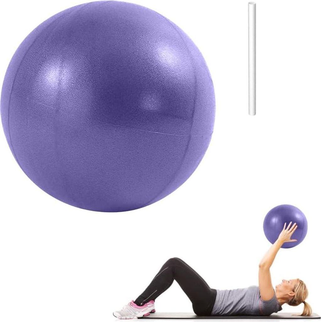 Kleine Gymnastikball 25 cm - Pilatesball für Fitness zu Hause - Antirutsch Übungsball - Weicher Yogaball - Balancetraining für Senioren