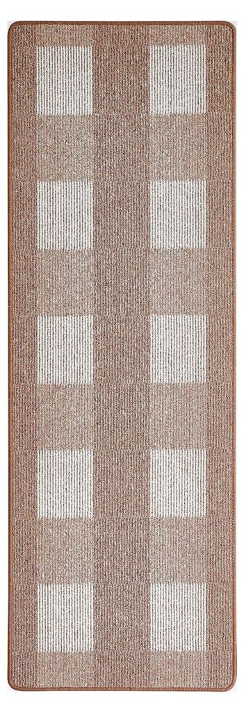 Teppich Dalia strapazierfähiger Teppichläufer aus Polypropylen pflegeleicht und fleckenresistent 67 x 200 cm Hellbeige
