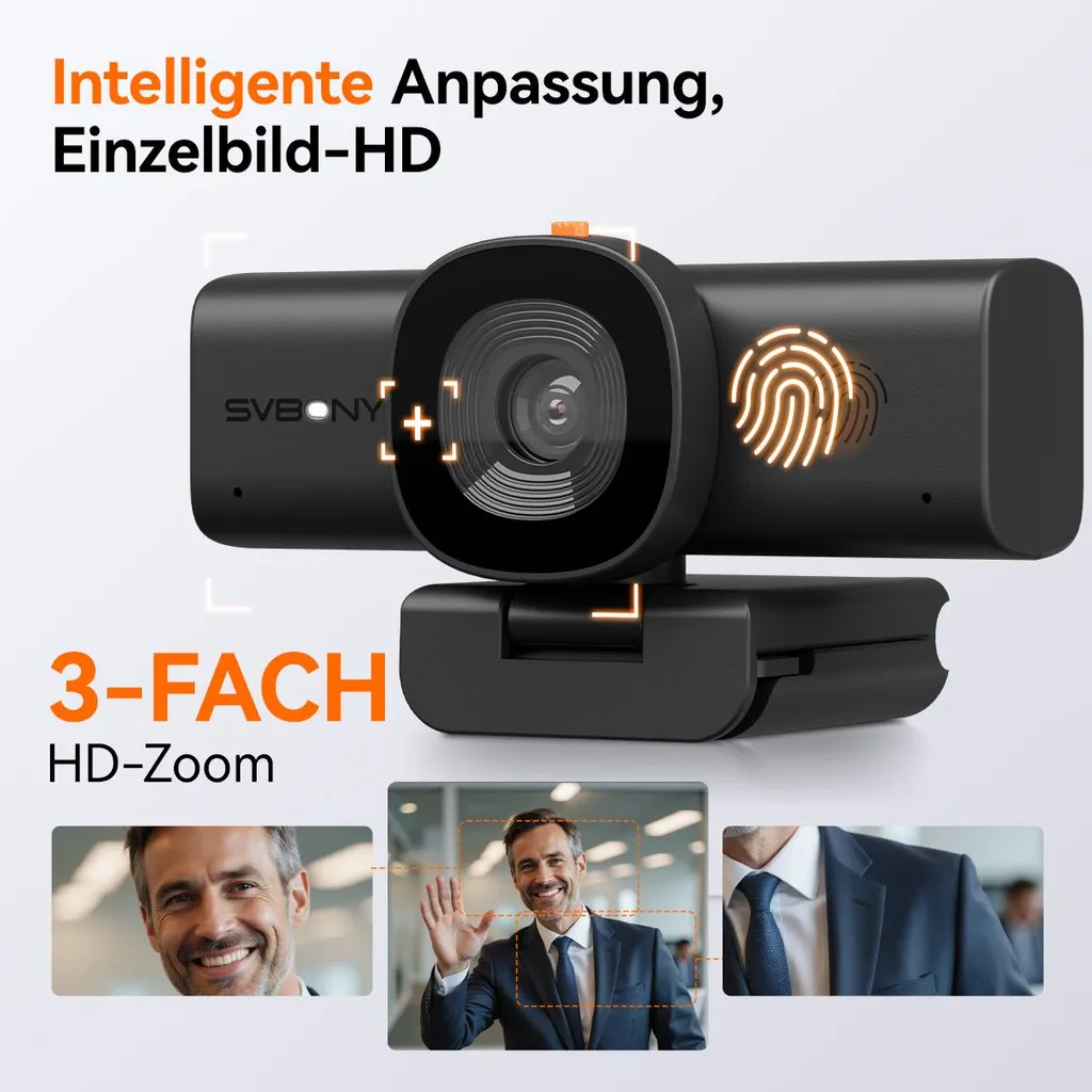 Webcam SVBONY SVN W1 2K 30fps avec Réduction de Bruit IA pour PC - 3