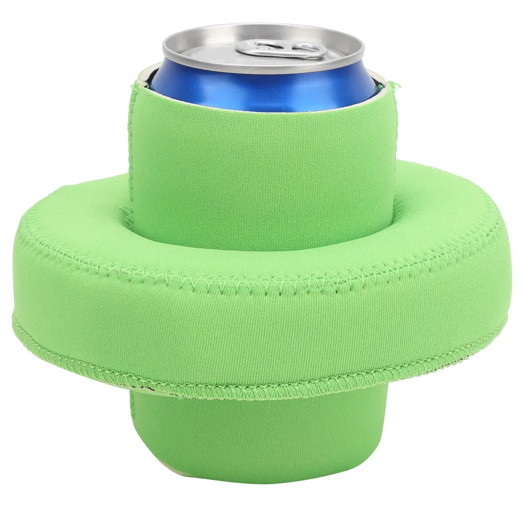 Set 6 Refrigeratori Per Bevande In Neoprene Spesso 5-6 Mm, Adatti A Lattine E Bottiglie Da 0,5 L, Colore Verde - 2